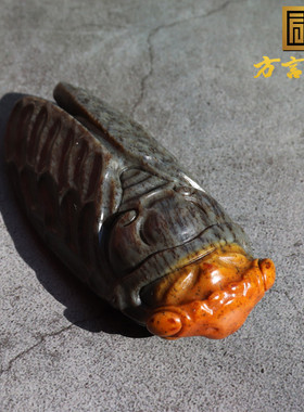 方言和田玉水草沁一鸣惊人把件