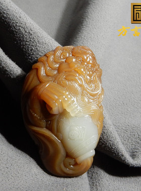 新疆且末红糖老料钟馗纳福把件