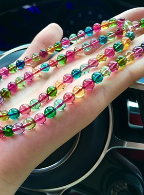 天然碧玺女士手串手链三圈多圈