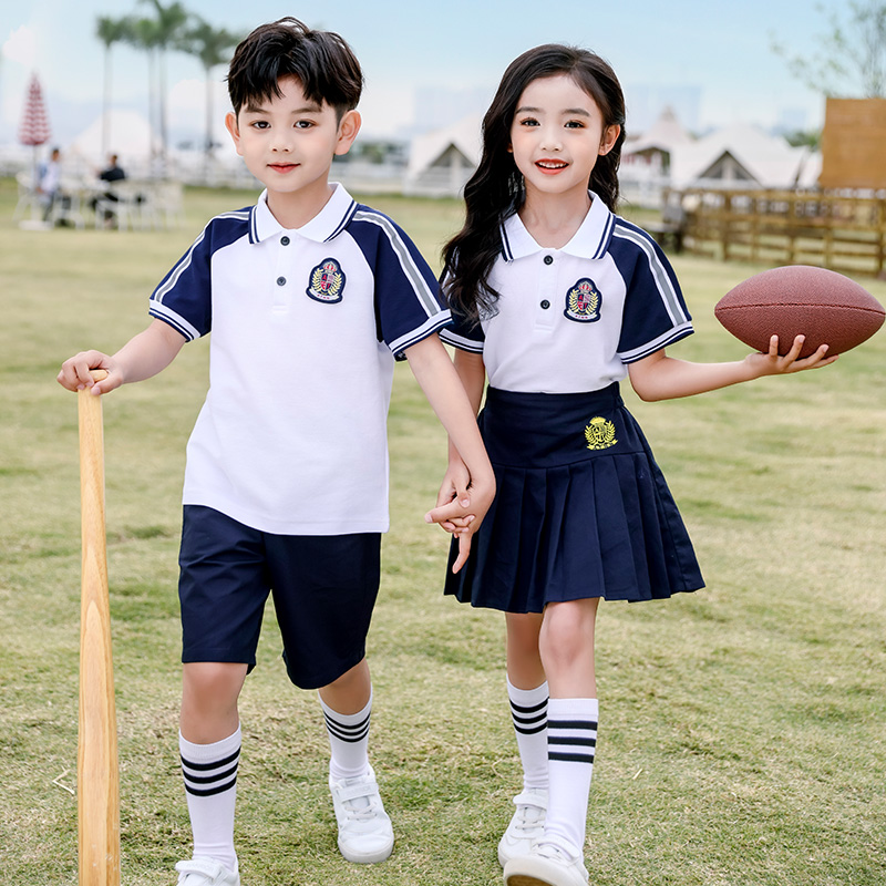 幼儿园园服夏装英伦韩版一年级小学生校服班服夏季儿童运动会套装