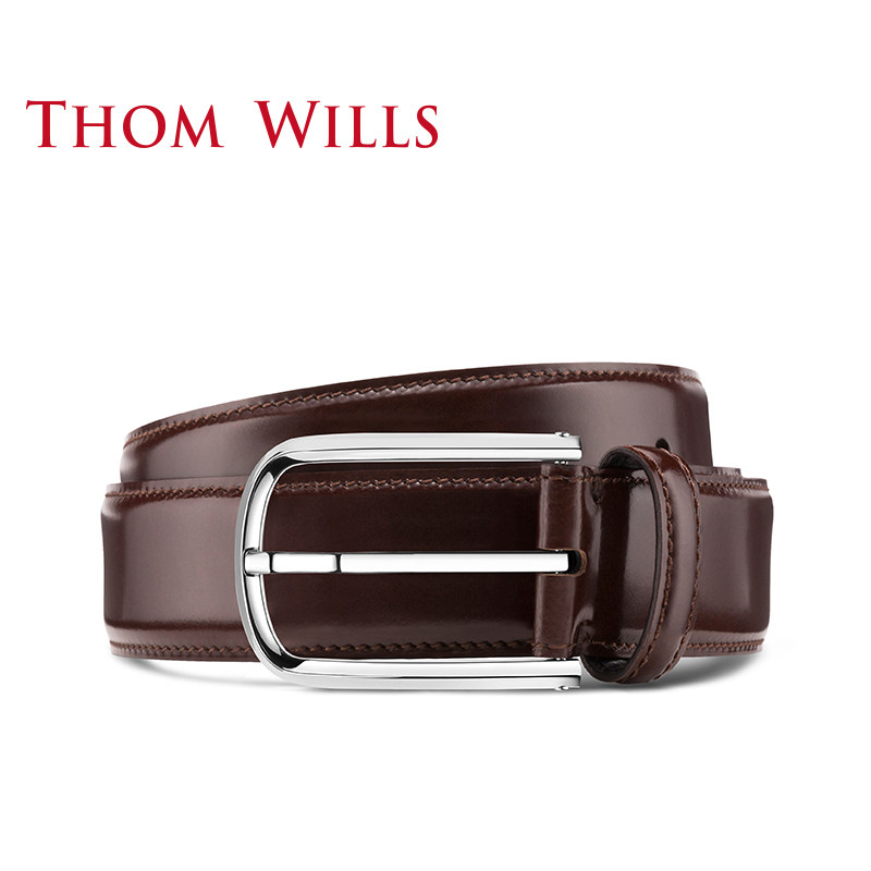 thomwills手工真皮简约商务裤腰带 thomwills腰带/皮带/腰链