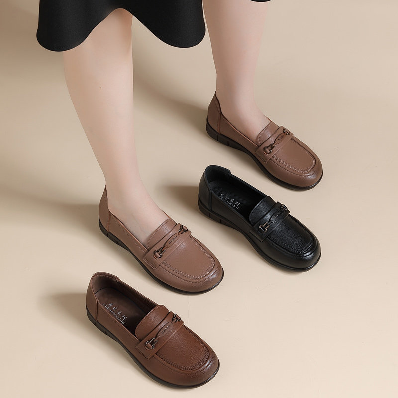 真皮软底妈妈鞋子单鞋舒适不累脚中老年不累脚女鞋中年皮鞋秋季款,淘宝优惠券,粉丝福利购,淘宝优惠卷