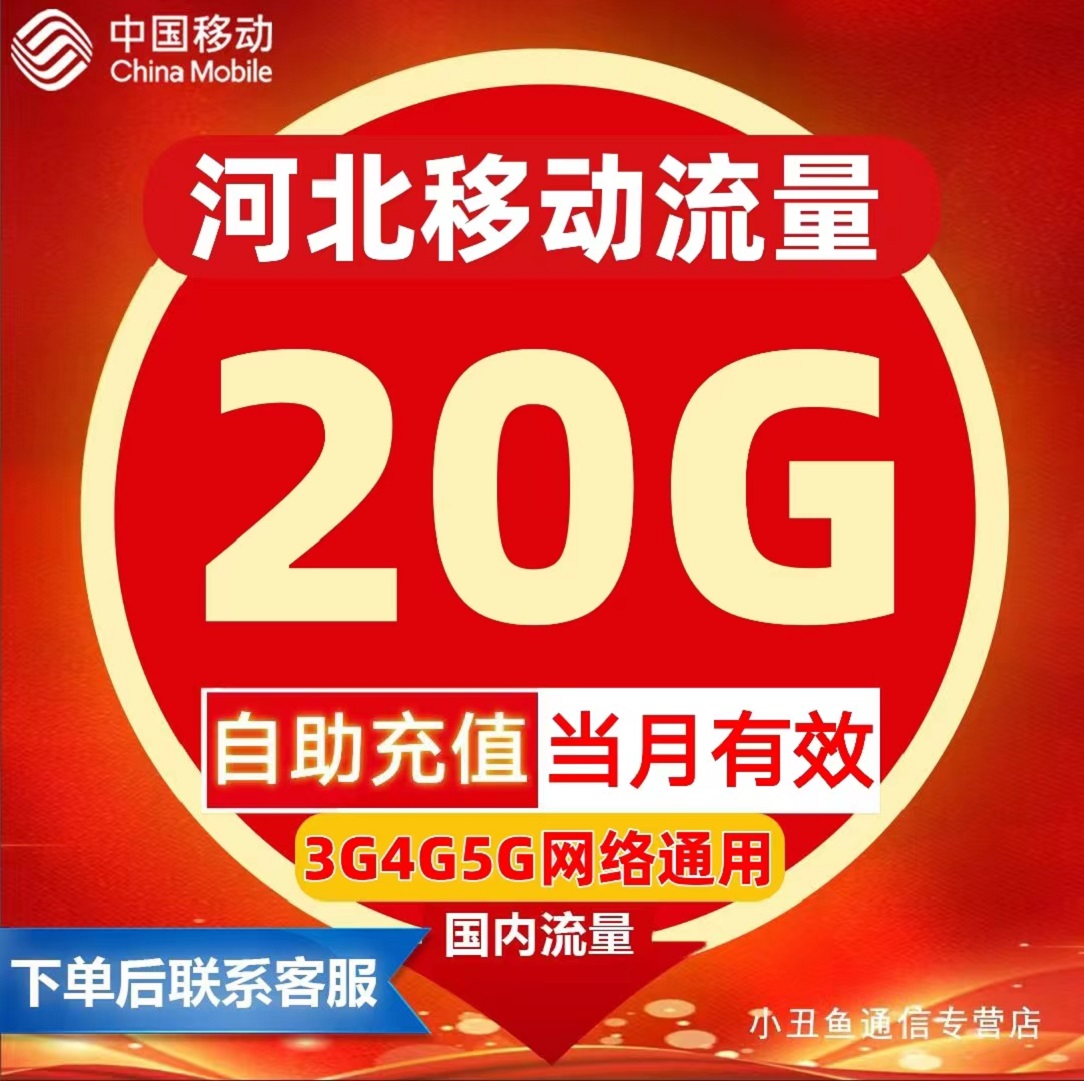 河北移动流量充值20GB流量包叠加包4G5G全国通用叠加油包当月有效 - 图2