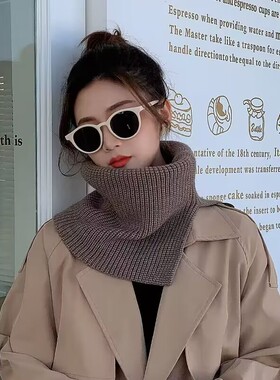 重工简奢! 软糯纯山羊绒元宝针织围脖女秋冬新款加厚保暖羊绒围巾