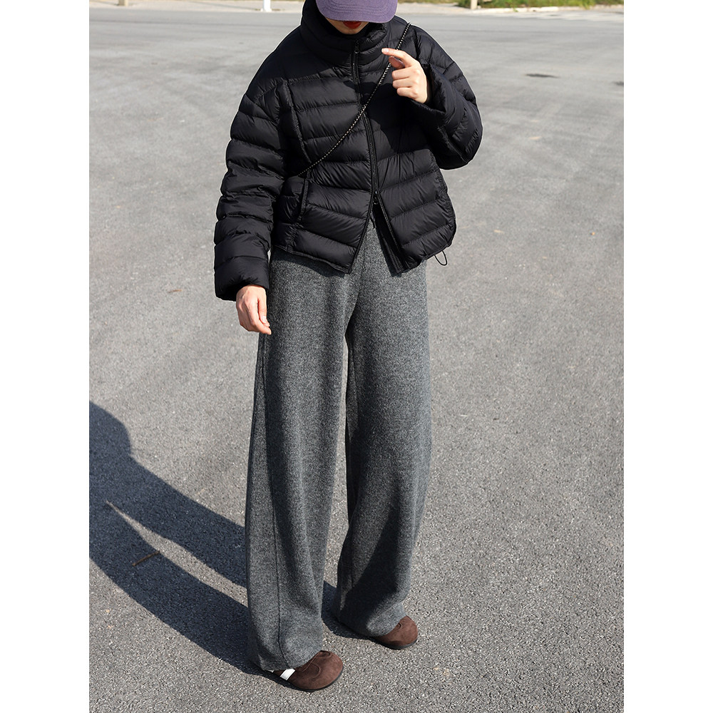 故岛排骨羽绒服女短款立领轻薄2025新款90白鸭绒小个子冬季外套女,淘宝优惠券,粉丝福利购,淘宝优惠卷