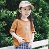 Mountain girls pure cotton short-sleeved T-shirt 2026 summer children's outdoor sports breathable tops girls camping clothes