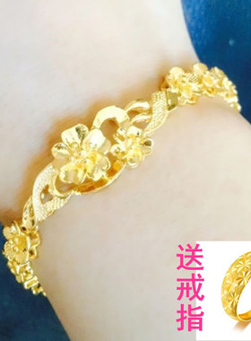 越南沙金手链女款24k久不掉色