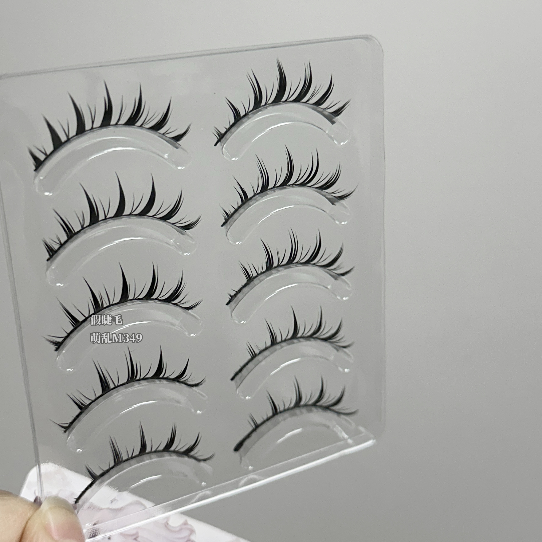 萌乱M349+硬梗小恶魔cos女假睫毛漫画整条一片亚比y2k夸张 - 图2