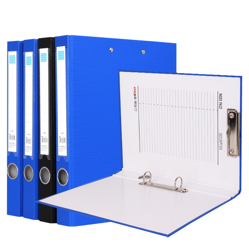 3个装快捞夹打孔文件夹长押夹档案盒快劳夹A4活页两孔办公用品_虎窝淘