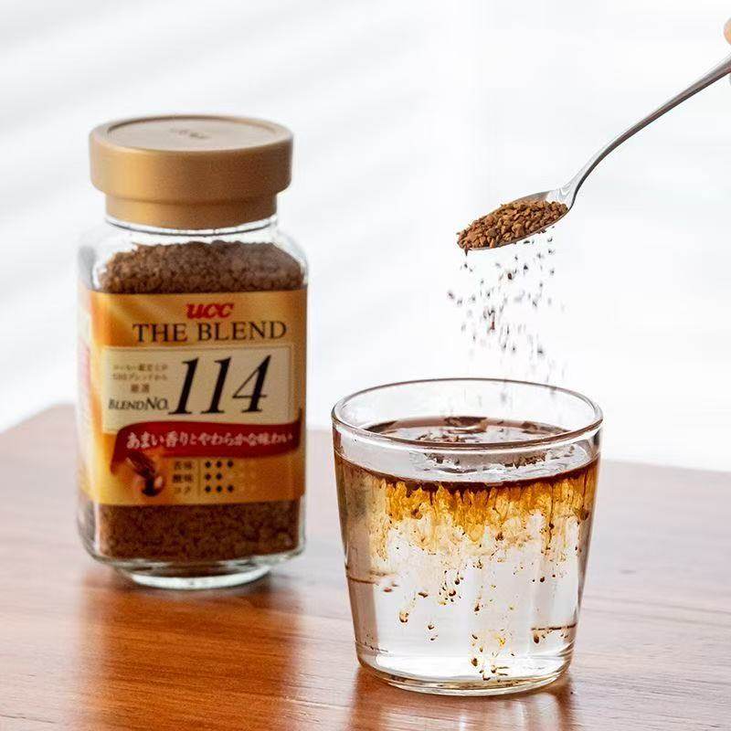 悠诗诗UCC117/114咖啡无蔗糖速溶咖啡粉健身黑咖啡冻干苦咖啡日本,淘宝优惠券,粉丝福利购,淘宝优惠卷