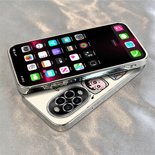 适用华为nova13pro手机壳12/11SE新款Nova10po四宫格小新Hinove9硅胶novo87防摔n0va6电镀nava5ipr0女4e3高级 - 图3