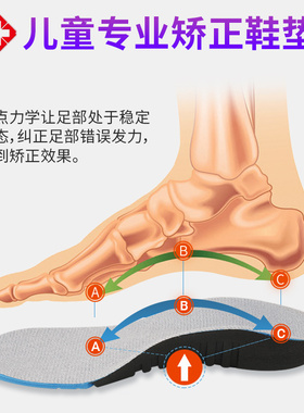 FAHHRIAN儿童足外翻鞋垫