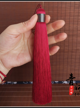 diy高档暗红色复古长款挂穗定制
