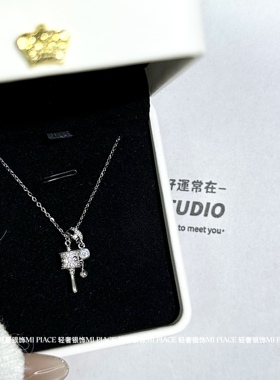 s925纯银【赚金桶】项链女轻奢小众高级感锁骨链送闺蜜生日礼物