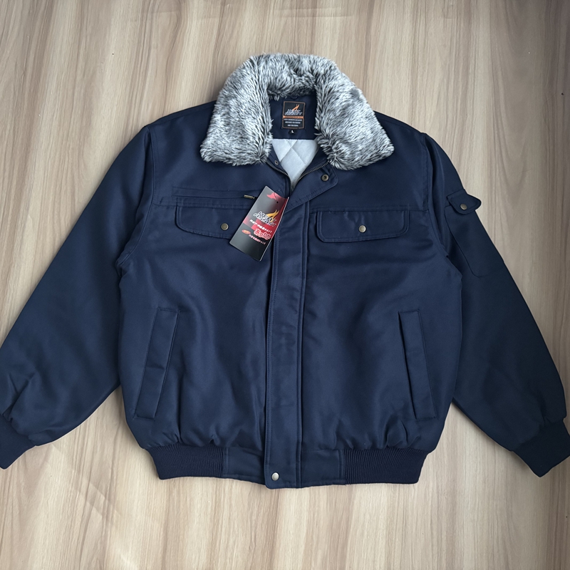 外贸日单男士工装棉衣夹克 冬季夹棉翻领多兜休闲短款棉服外套 - 图3