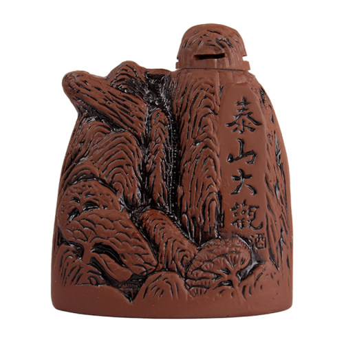 整箱山东白酒泰山大观石头瓶珍藏42度52度浓香型白酒固态纯粮食酒 - 图3