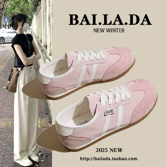 爆款透气芭蕾薄款德训鞋女款2025春秋季新款百搭休闲小白女鞋板鞋