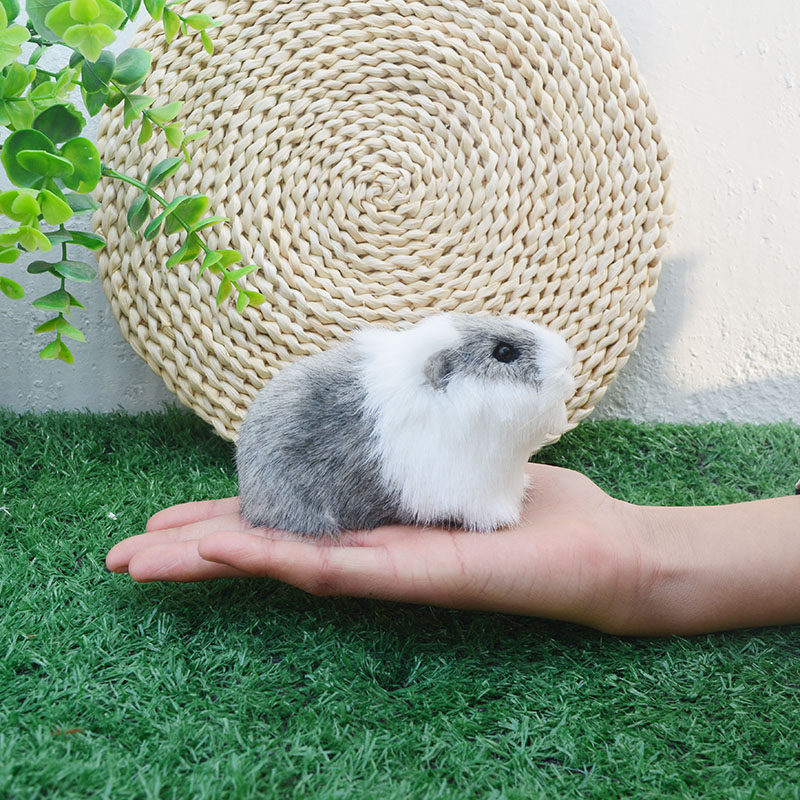 仿真仓鼠儿童玩具荷兰鼠套圈道具生日礼物毛绒公仔摆件家居饰品,淘宝优惠券,粉丝福利购,淘宝优惠卷