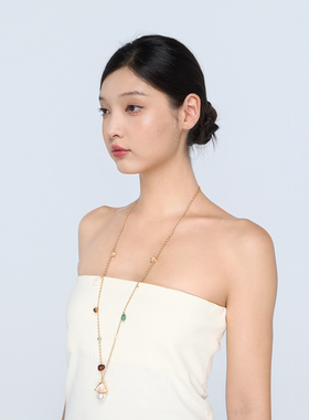 【早安同款】Blingkolio不另可天然石串珠台灯毛衣链