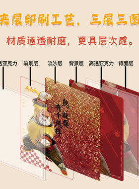 正版熊出没年年有熊钥匙挂件