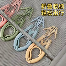 Portable tourist travel clothes Home Student Dormitory with must-have clips shelving Divine Instrumental Hanging folding hanger