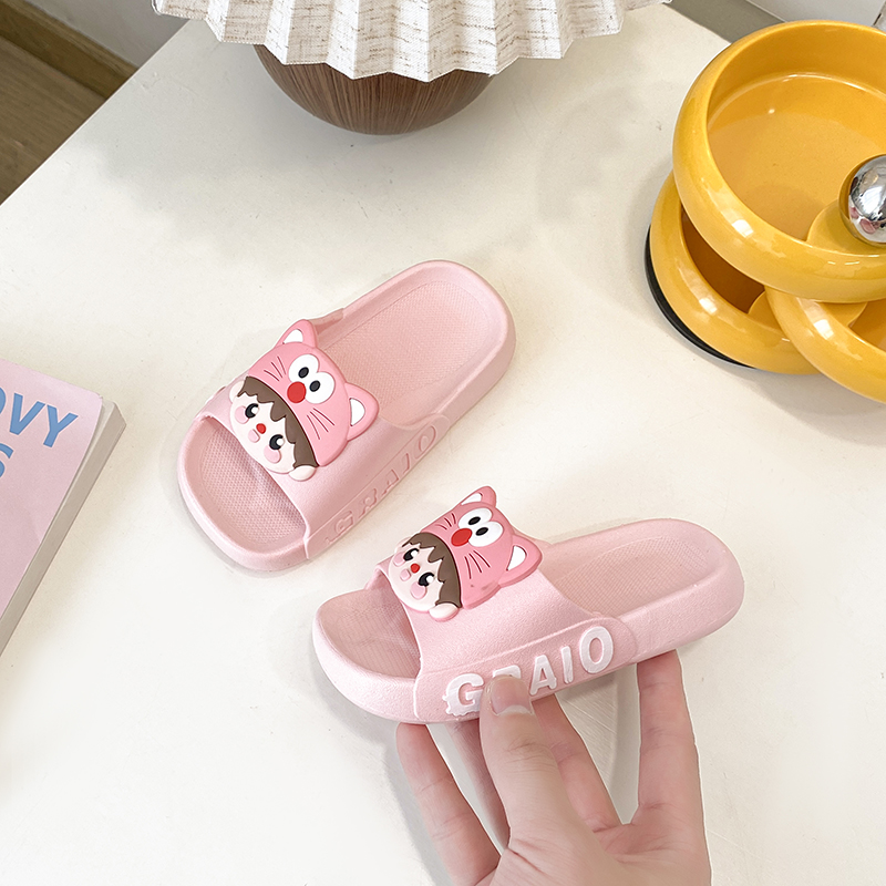 儿童拖鞋夏季男童女孩浴室洗澡防滑小中童家居亲子鞋卡通网红凉拖
