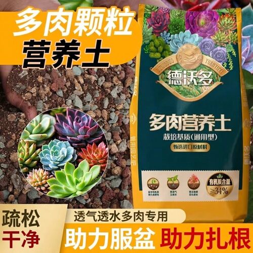 多肉专用颗粒土营养土植物盆栽泥炭土壤种植养花玉露仙人球铺面石 - 图0