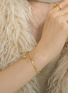 【春夏服饰首场上新】非洲菊钉子手镯戒指 生日礼物