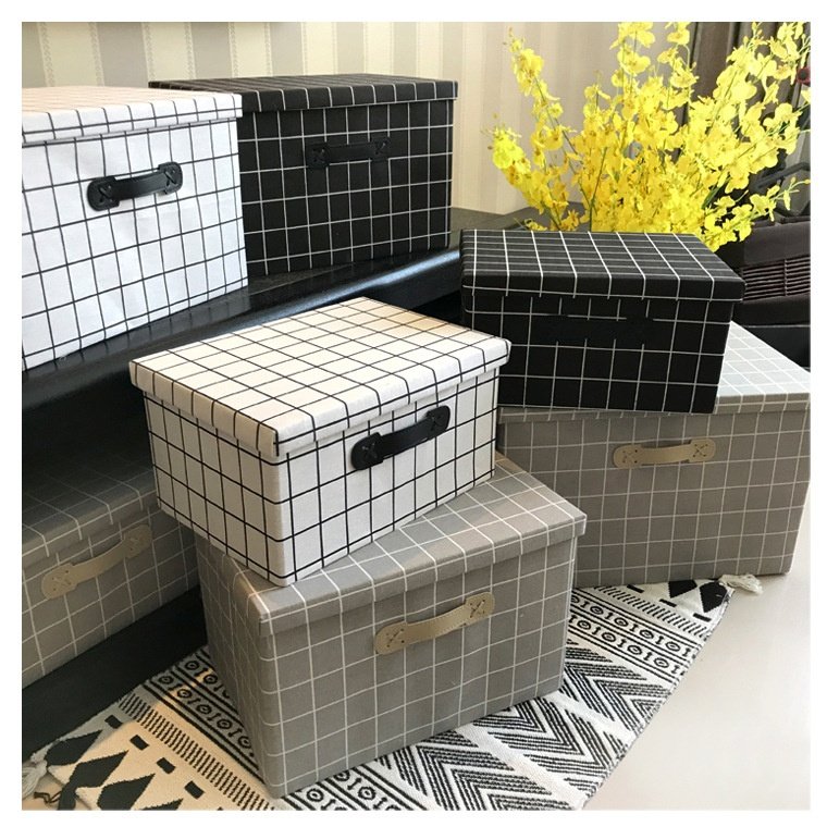 带盖收纳盒可折叠收纳箱北欧风衣物整理玩具收纳杂物整理筐特大号,淘宝优惠券,粉丝福利购,淘宝优惠卷