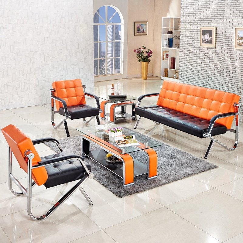办公沙发简约会客接待商务三人位沙发办公室家具时尚沙发茶几组合,淘宝优惠券,粉丝福利购,淘宝优惠卷