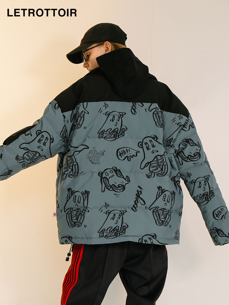 letrottoir国潮加厚男情侣羽绒服 letrottoir羽绒服