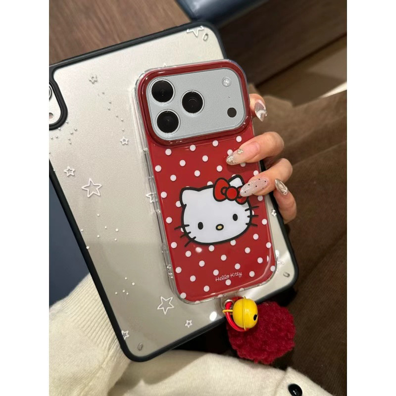 可爱波点kitty适用苹果17/16promax高透透明手机壳iPhone15/14/13pro卡通风vivo华为P70小米17oppo韩风女款套,淘宝优惠券,粉丝福利购,淘宝优惠卷