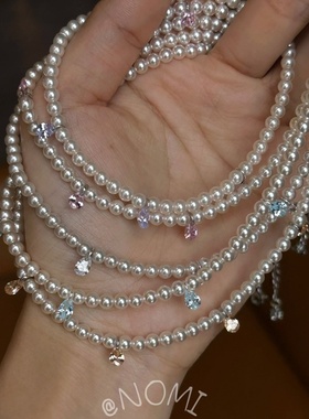 韩系ins风简约珍珠项链