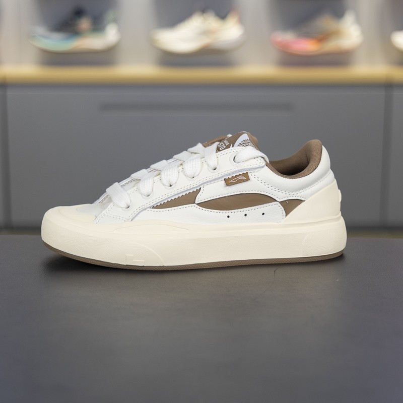 正品李宁板鞋男2024秋季新款惟吾S70复古百搭低帮滑板鞋AEPU027,淘宝优惠券,粉丝福利购,淘宝优惠卷