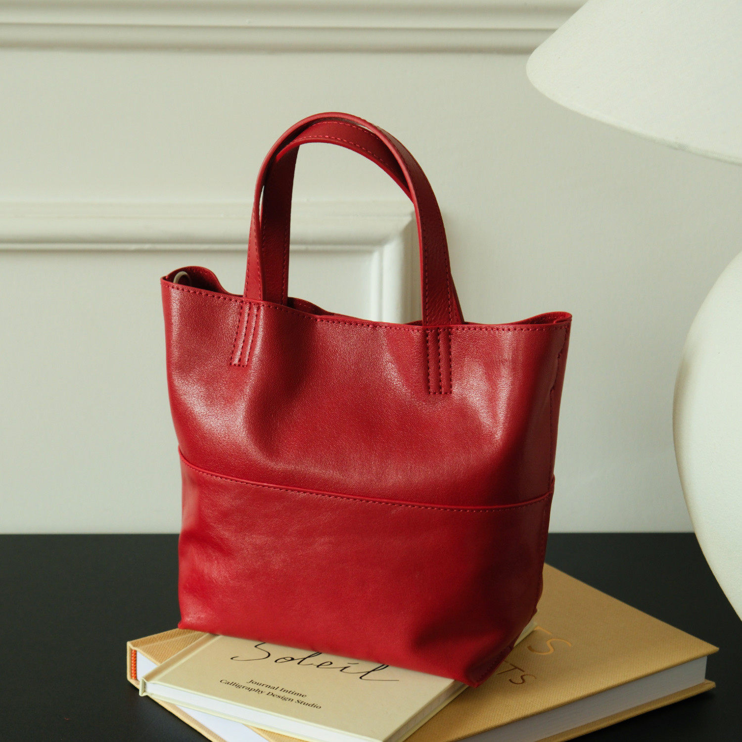 【EZRO】一作 高级植鞣牛皮真皮简约手提托特水桶包斜挎百搭女包,淘宝优惠券,粉丝福利购,淘宝优惠卷