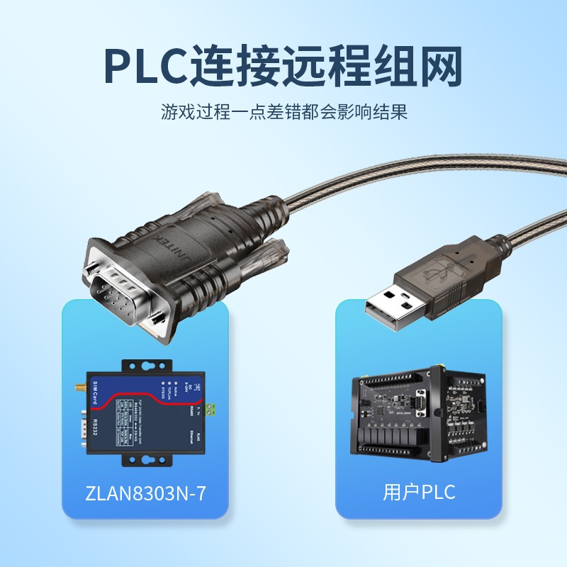 优越者(UNITEK)usb转串口1.5米 工业级双芯片串口线Y-108 - 图0