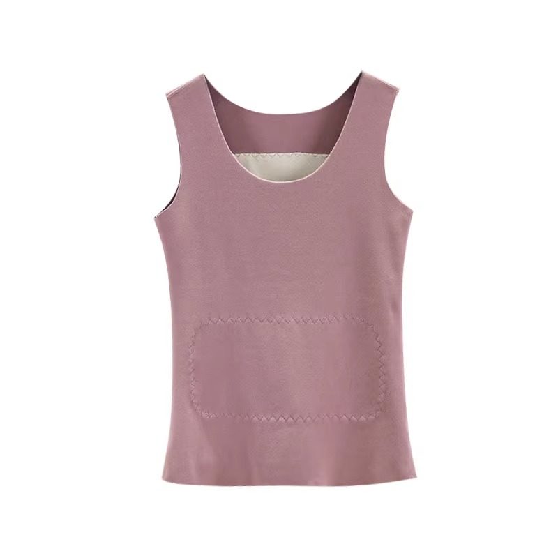 护腰护肚双面德绒发热保暖背心无痕内搭女秋冬加绒吊带修身打底衫,淘宝优惠券,粉丝福利购,淘宝优惠卷