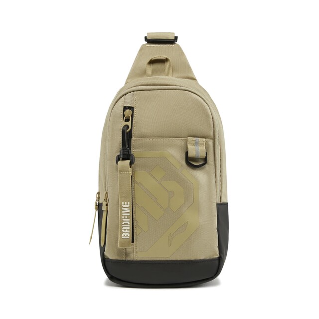 Li Ning BADFIVE Reflective Water-Repellent Chest Bag 2026 New Shoulder Backpack Sports Bag ABDW019