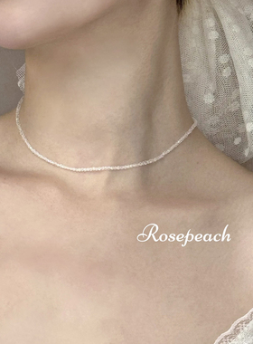rosepeach「星河璀璨」原创小众少女仙女bling超闪尖晶锁骨链项链