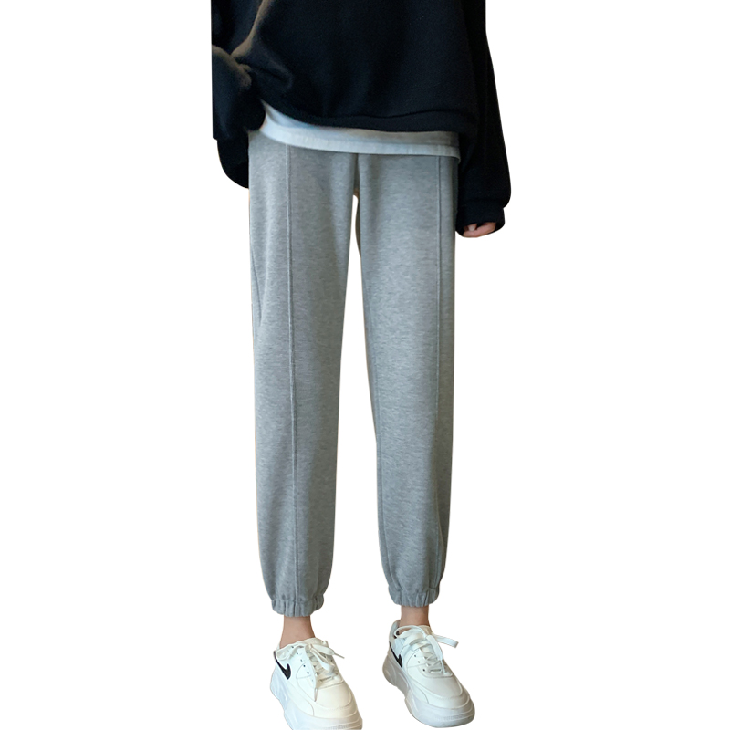 2020新款春秋季宽松灰色显瘦运动裤 糖乐天休闲裤