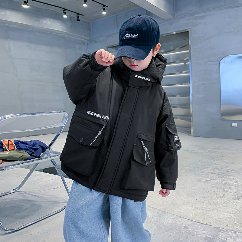 2025新款冬季男童羽绒服儿童高充绒量防寒服男款红色大童男孩外套,淘宝优惠券,粉丝福利购,淘宝优惠卷