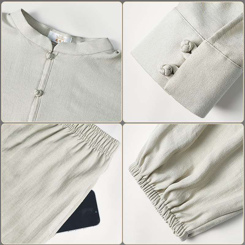 麻棉太极服女2025新款男款高端棉麻太极服秋冬日常可穿太极练功服,淘宝优惠券,粉丝福利购,淘宝优惠卷