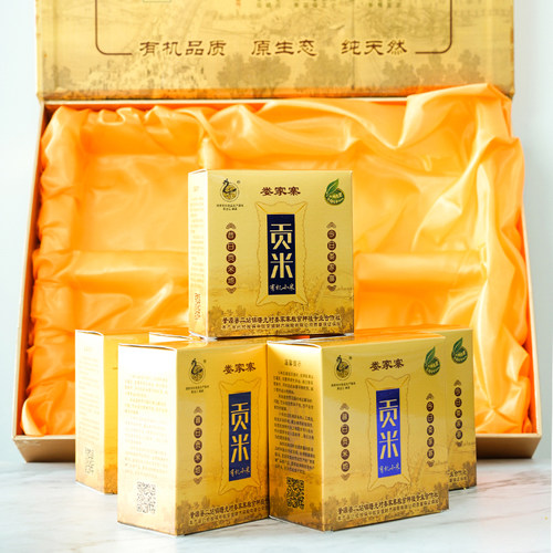 有机小米 东北黑龙江肇源特产小米2.4kg 贡米礼盒月子米宝宝米新 - 图0