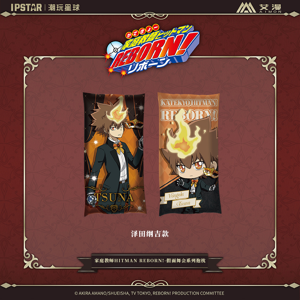 艾漫正版余量通贩家庭教师HITMAN REBORN! 假面舞会抱枕【现货】 - 图0