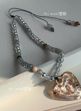 碎碎平安｜原创小众设计新中式民族风国风夸张琉璃编织串珠项链