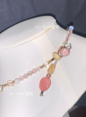 蜻蜓｜原创小众设计ins简约复古高级气质Vintage捷克珠串珠项链