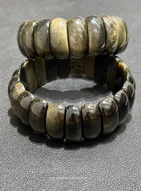 天然金曜石月牙手牌手链可diy原创水晶手排项链材料外贸小众首饰