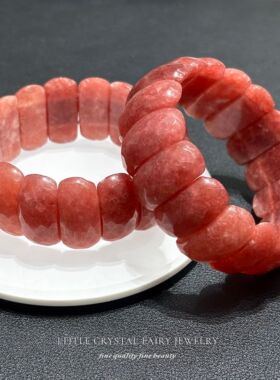 天然玉石如红纹石月牙形手牌排diy原创材料手链手串小众女生礼物