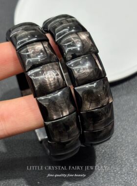 天然金运石手牌排手链diy原创项链材料串珠新中式招米米水晶礼物