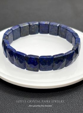 天然蓝色青金石手牌排手链可diy原创水晶文玩礼物女生文艺饰品